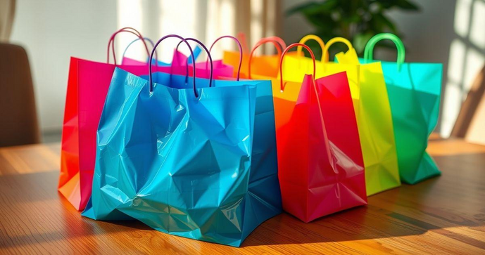 Sacolas personalizadas de plástico para promover sua marca com estilo