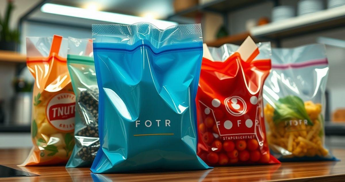 Sacos plásticos personalizados para alimentos que garantem segurança e praticidade